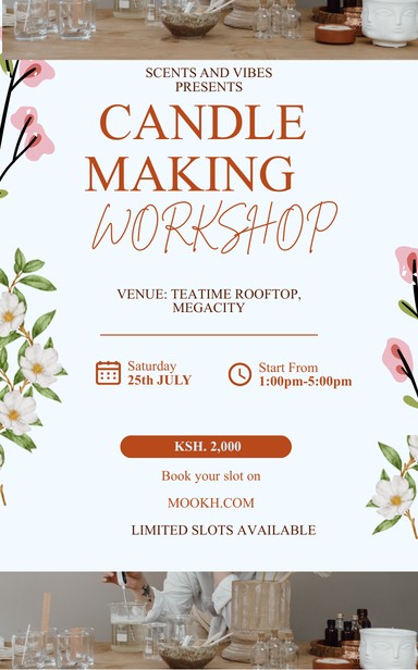 Candle Making Workshop - Poster 1