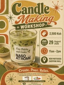 Candle Making Workshop - FREE Matcha and Cookie
